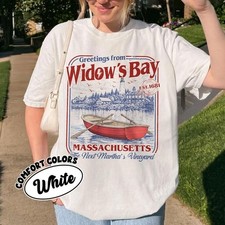 Greetings From Widow’s Bay Comfort Colors Shirt, Coastal Horror TV Show Tee