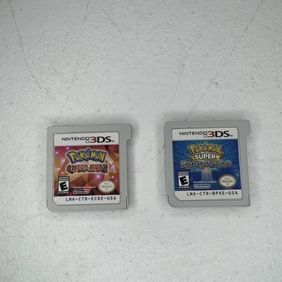 Pokemon Omega Ruby & Super Mystery Dun(3DS)   Cartridges Only   Tested & Working