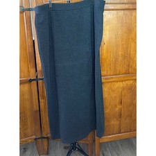 Karen Scott II Women's 2X Black Faux Wrap Midi Skirt Stretch Pull-On Career Plus