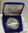 Pearl Harbor 1 oz .999 Proof Round Arizona Memorial Society Box/Coa