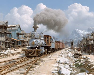 8x10 Train & Railroad Art Print - 127067923