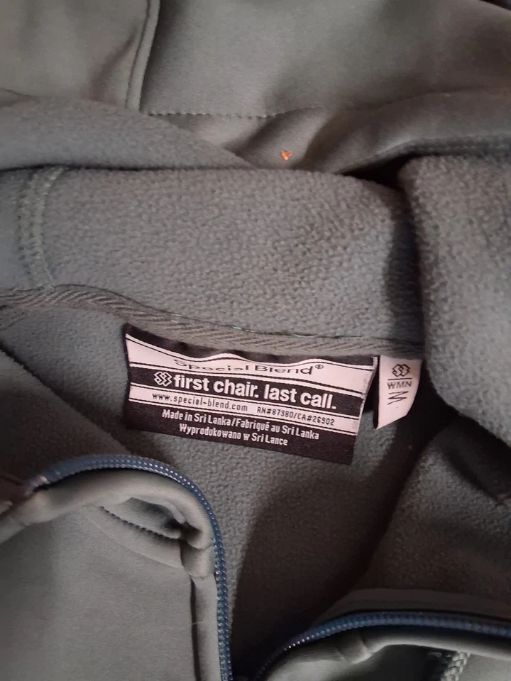 Sudadera con Capucha Special Blend Manga Larga Mujer Cremallera Talla MEDIANA Verde Foto 4 de 4