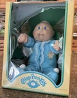 Vintage 1983 Cabbage Patch Kid Bald Baby Boy Blue Eyes Ernest Clyde Charity Doll