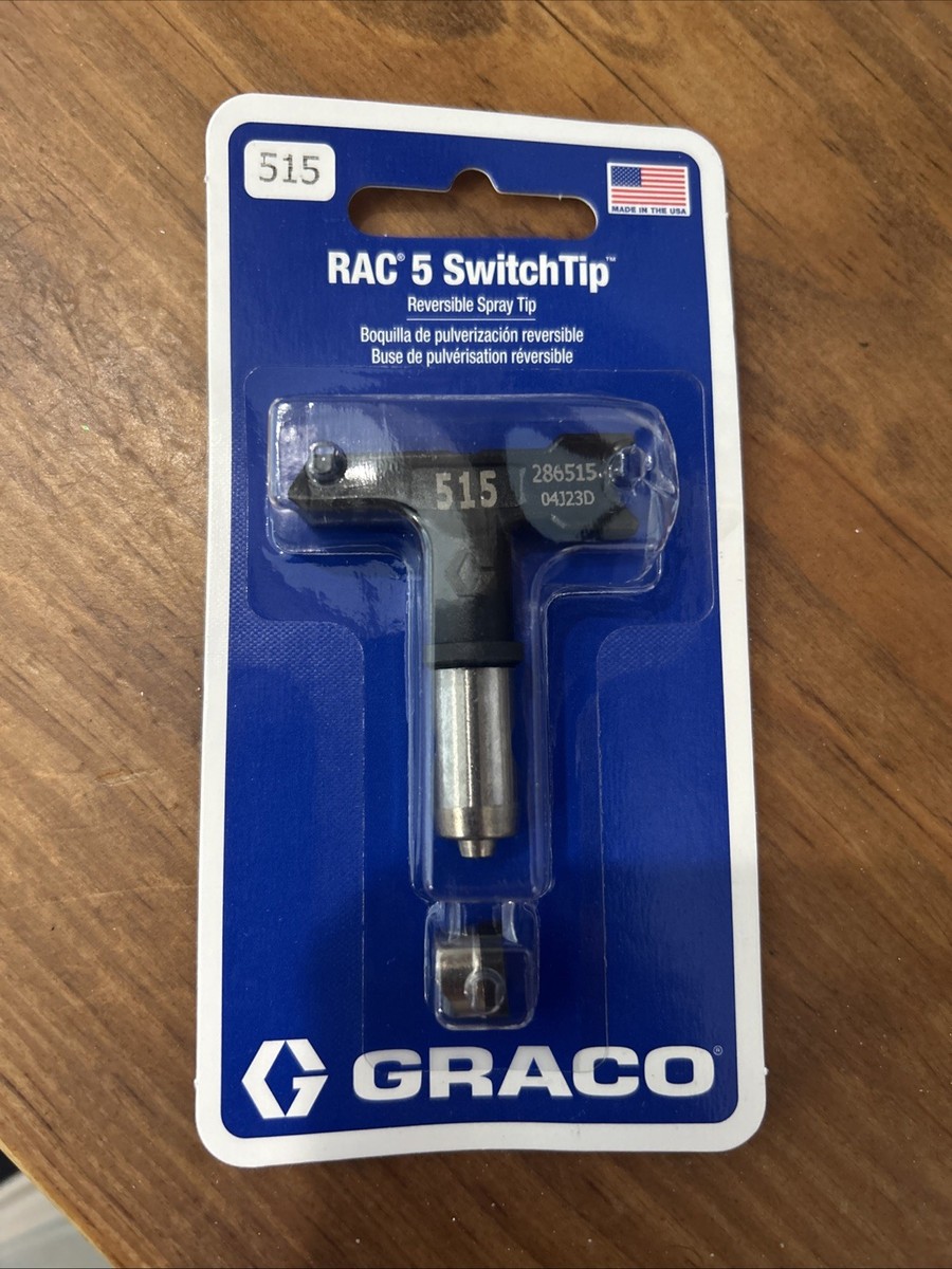 GRACO 286515 RAC 5 Airless Paint Spray Tip 515 Reversible Switch