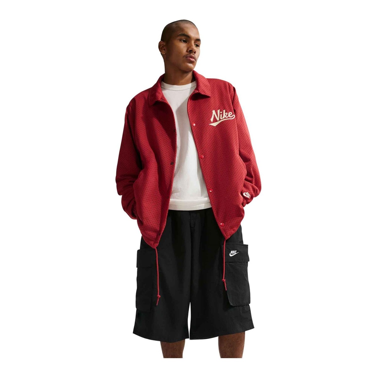 MENS NIKE SPORTSWEAR CLUB OVERSIZED CARGO SHORTS IF8542-010-SIZE S
