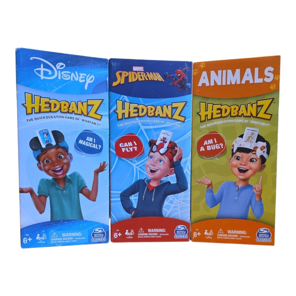 HEDBANZ Disney, Spider-man, & Animals- All 3 Spin Master Games Family Kids Gifts - Image 2 of 4