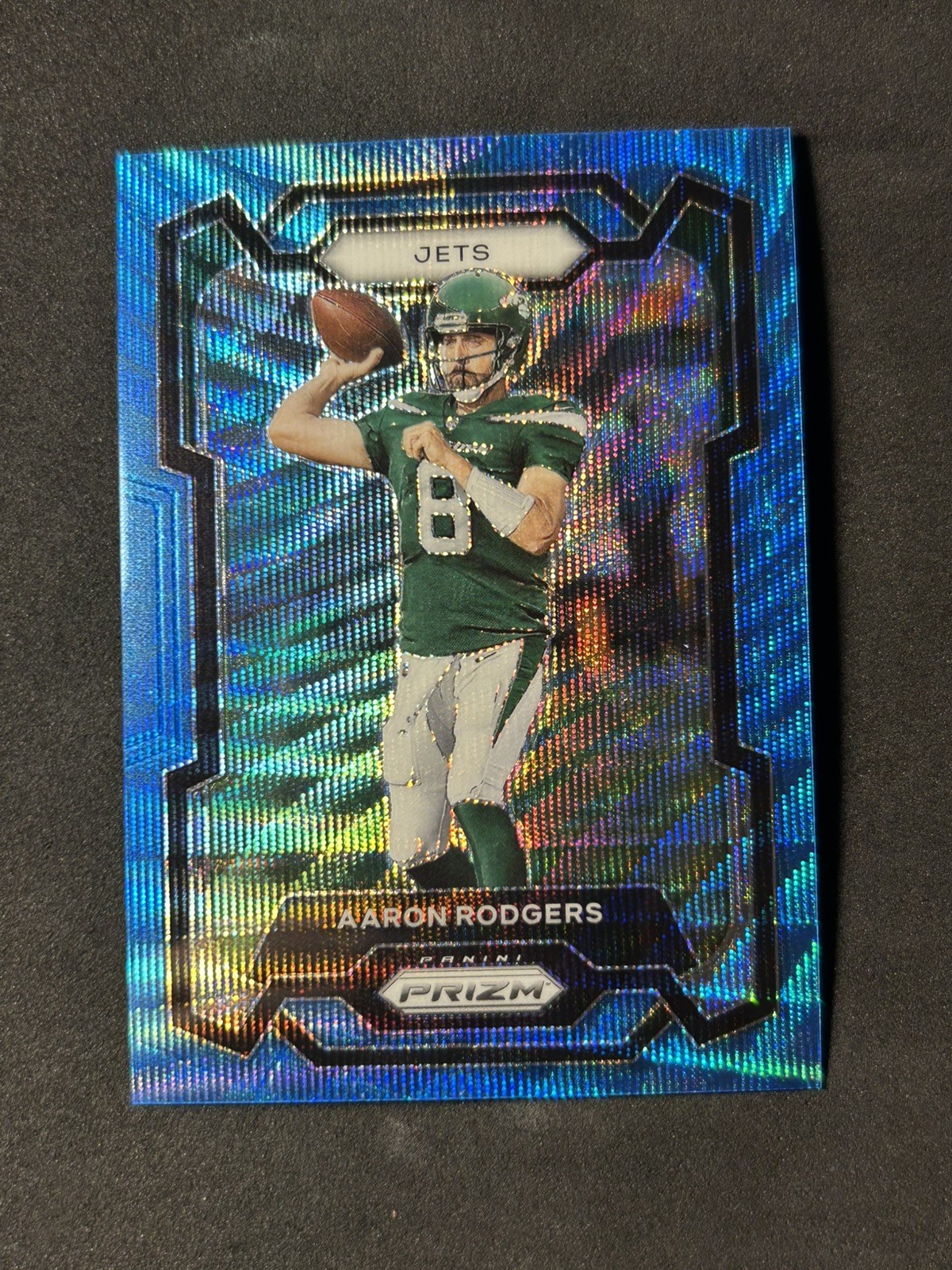 2023 Panini Prizm - Aaron Rodgers /199 Blue Wave Prizm #227