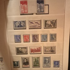 Lot timbres France commémoratifs non oblitérés 1900-1940 aviation personnages