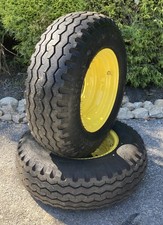 NEW Heavy Duty 11L-16 Work Star Tires/Rims for 2WD Backhoes-11LX16-12PLY