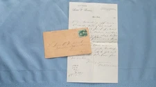 1880's Rico Colorado Envelope Cover & Attorney Letter-Mining & Railroad Town