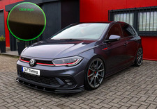 Spoiler spada spoiler anteriore in ABS per VW Polo 6 GTI 2G AW Facelift ottica OEM