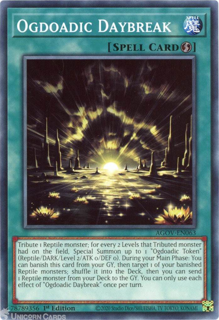 AGOV-EN063 Ogdoadic Daybreak :: Common 1st Edition YuGiOh Card
