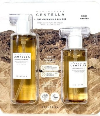 New SKIN1004 Madagascar Centella Light Cleansing Oil Set, 6.76 OZ. & 10.14 OZ.