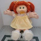 Vintage Cabbage Patch Kids 1978 1982   Red Orange Hair Green Eyes Pacifier  READ