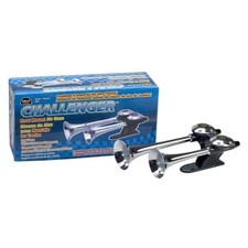 Wolo 805 Challenger Air Horn Roof Mount Dual Trumpets 125 Db Chrome