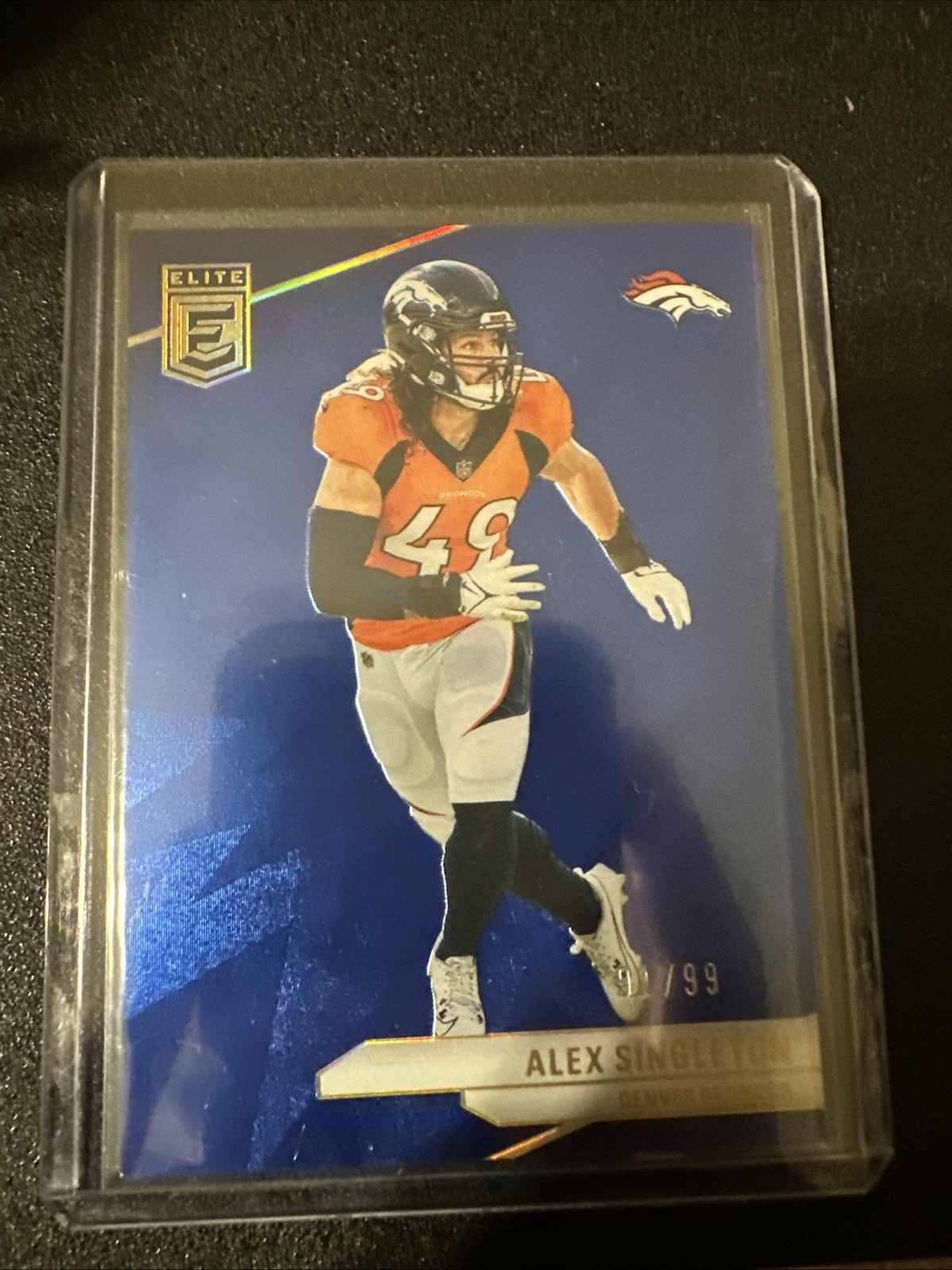 2024 Donruss Elite Football ALEX SINGLETON Blue /99 #79