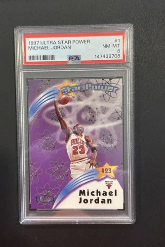 Michael Jordan 1997 Fleer Ultra Star Power Fresh Grade ▪️PSA 8▪️#1