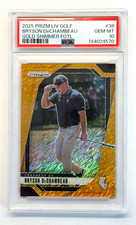 2025 Prizm LIV Golf Bryson Dechambeau Gold Shimmer 4/8 FOTL Crushers GC PSA 10🔥