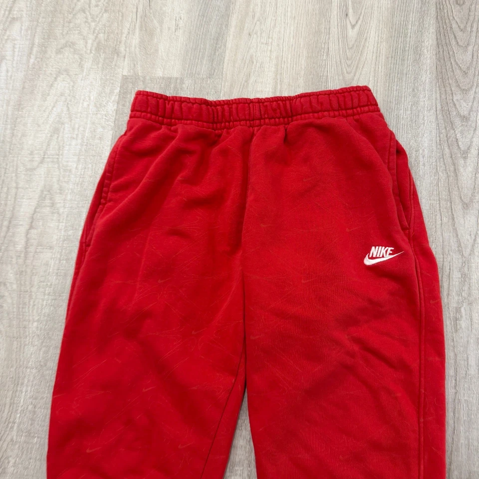 Nike Sportswear All Over Print Fleece Joggers Pants Mens Medium Ember DM7931-657 - Image 2 of 4