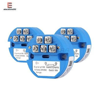 MARKENLOS 4-20MA 0-10V Temperature Sensor Transmitter Module PT100 Transmitter Module