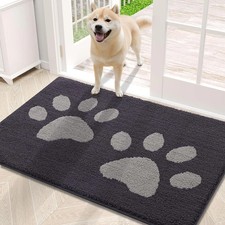 Dog Door Mat 30x20 Inch Absorbent Washable Non Slip Mud Trapper Indoor Rug