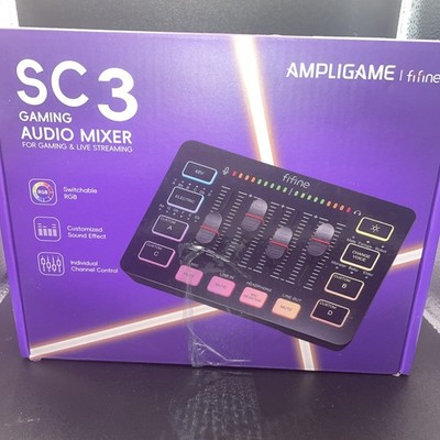 Ampligame SC3 Gaming Audio Mixer for Streaming Gaming FIFINE