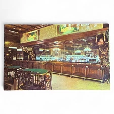 Vintage Golden Nugget Las Vegas Postcard Million Dollar Saloon Bar P794 Unused