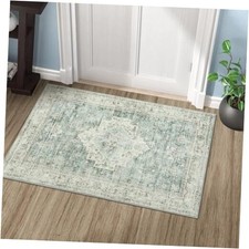 Washable Rug 2x3 Kitchen Mats for Floor Entryway, Non Slip Front Door Mat for