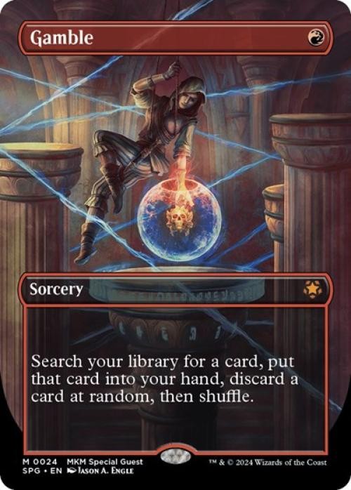 Gamble (Borderless) -Foil Near Mint MTG Special Guests