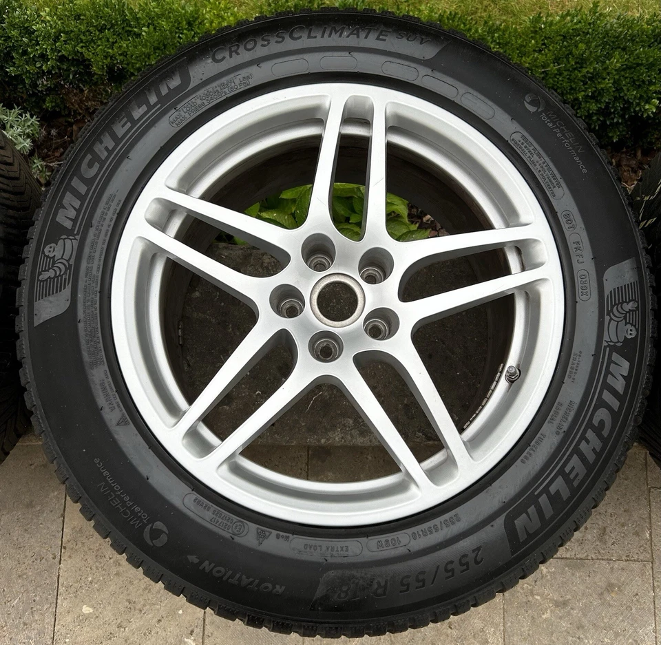 Porsche 8 + 9X 18 ET21 Felgen Winter Macan S Diesel Rad Sport 95B Wheel Rim Set - Bild 3 von 4