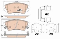 TRW GDB1783 Bremsbelagsatz, Scheibenbremse FüR Chevrolet Opel Saab Vauxhall