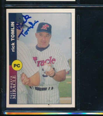 1995 Palm #9528 Rick Tomlin Fort Myers Miracle Signed Autograph (BD63)