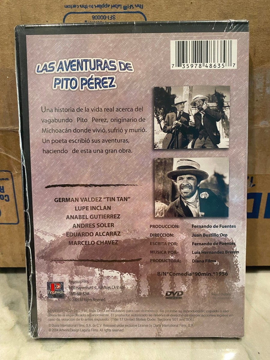 DVD NUEVO* LAS AVENTURAS DE PITO PEREZ German Valdez TIN TAN Y