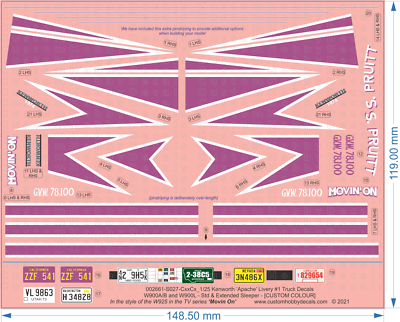 Kenworth W900/T800 62 Sleeper Panels 2007+ | 14 Holes