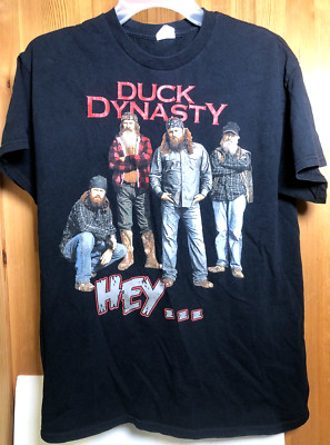 Duck Dynasty TV Show Black Shirt Mens SIZE M Top 10 Quotes Graphic Tee