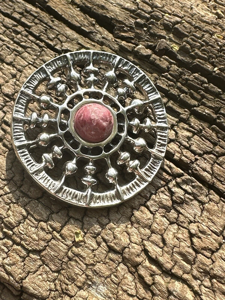 Uni David Andersen Sterlingsilber Thulit Norwegen Unn Tangerud Anhänger 1466 Vintage - Bild 4 von 4