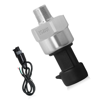 New 1/8'' NPT Thread 5V Pressure Transducer Sensor 100Psi for Oil Fuel Gas 