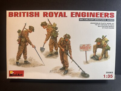 1/35 MiniArt Model Kit British Royal Engineers  (4 figures) 35083