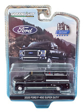 164 Greenlight 2020 Ford F-450 Super Duty Black Service Crane Truck Exclusive