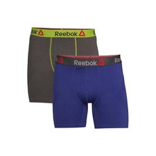 Reebok Men's Performance Seamless Boxer Briefs Contour Pouch 2-Pack Sizes S-XL