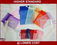 20 6x9" All Colors Organza Fabric Bags Wedding Party Favor Gift Retail Packing