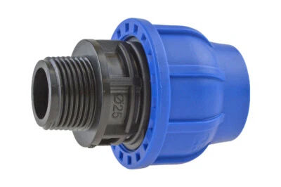 IRRITEC PE Rohr Verschraubung Außengewinde Trinkwasser DVGW Klemmverbinder Klemmfitting