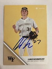 LUKE SCHMOLKE 2024 Wake Forrest #33 ONIT Athlete SIGNED AUTOGRAPHED