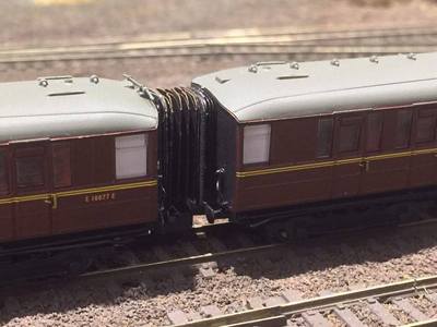 LNER Gresley Balg Flurverbinder x 10 Spur N 2 mm