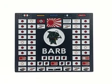 USS Barb  (SS-220)  WW2 Submarine Challenge Coin -Battle Flag Shaped
