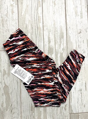 NWT Lululemon Align Pant HR 25 inch Sz 4 TISM Tiger Tide Smoky Red Black NEW