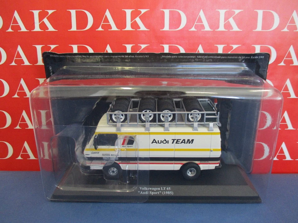 Die cast 1/43 Modellino Furgone Volkswagen LT45 Assistenza Rally Audi Sport 1985 - Immagine 4 di 4