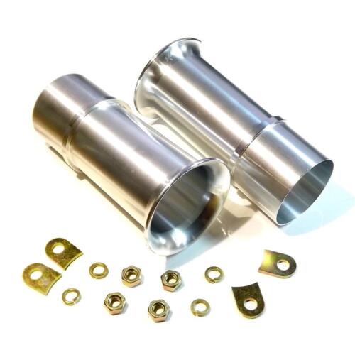 Trumpets 90mm 3 1/2" Weber 40 DCOE slide in Velocity Stacks 2PCS ALLOY air horns - Bild 2 von 5