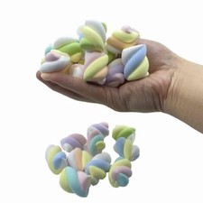 25 Pcs Fake Marshmallow Realistic Artificial Fake Cotton Candy Model Photogra...