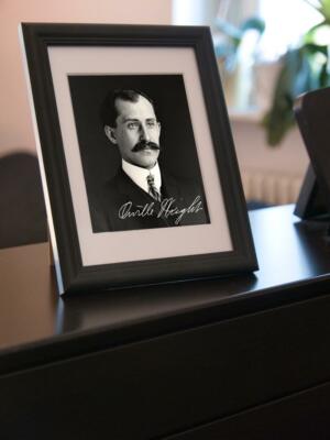 Repro-Autogramm - Orville Wright - Gerahmt - Flugpionier